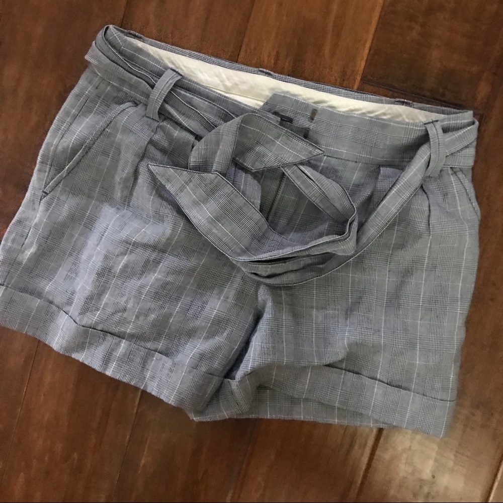 JCrew Plaid Shorts with Tie